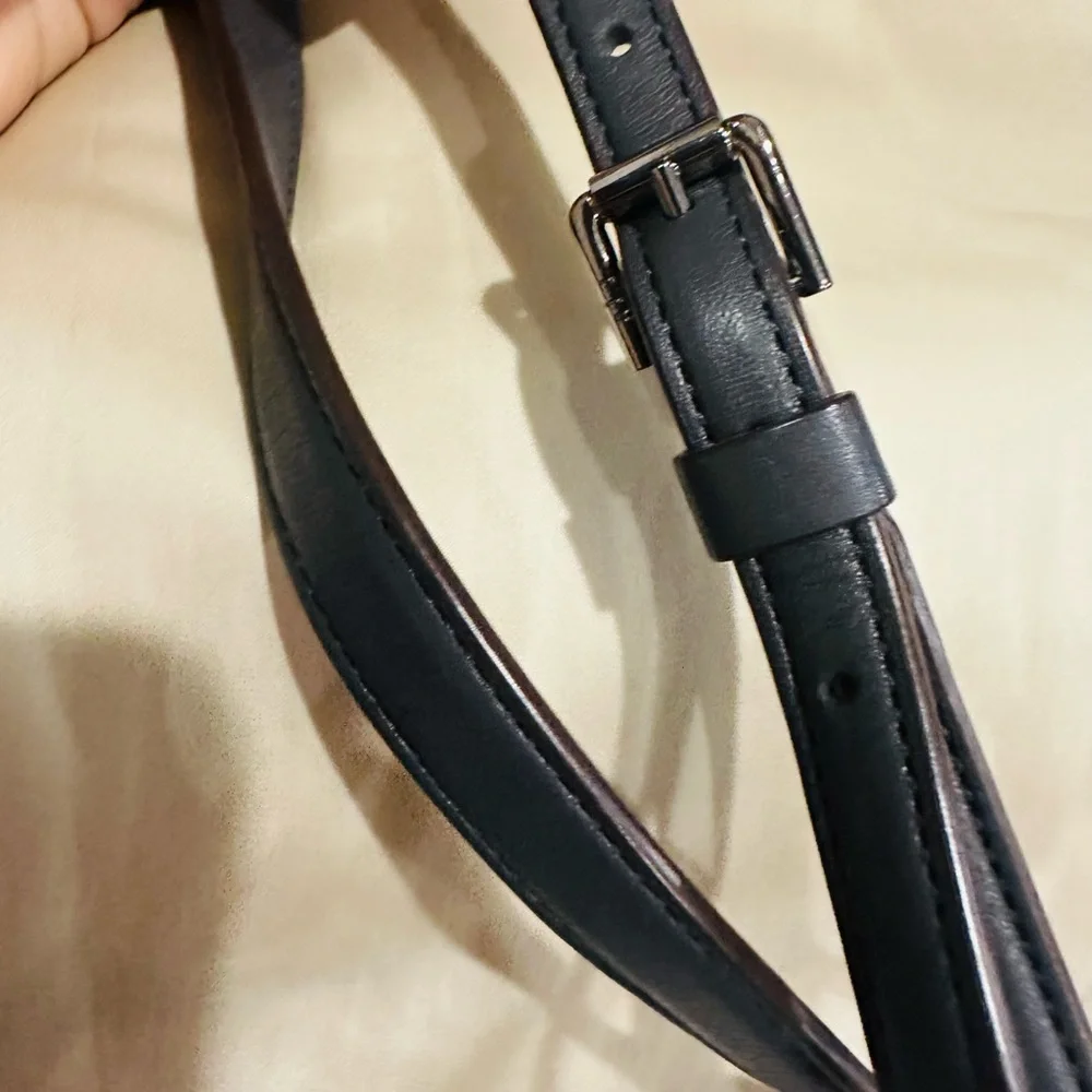 Ralph Lauren  Elegant Gray Leather Crossbody Bag - Picture 6 of 13